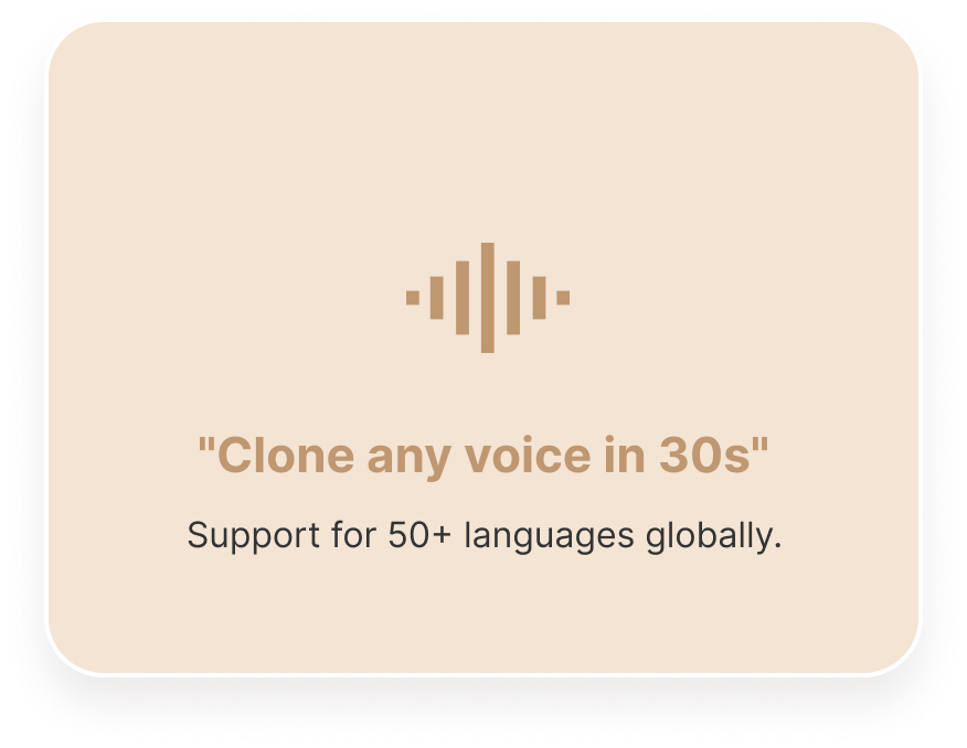 AI Voiceover. Any Voice You Need.